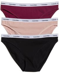 Calvin Klein - Assorted 3-pack Logo Bikinis - Lyst