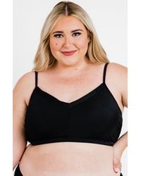 Calypsa - Plus Sized Adjustable Strap Swim Bra - Lyst