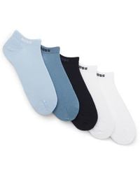 BOSS - Assorted 5-Pack Cotton Blend Ankle Socks - Lyst