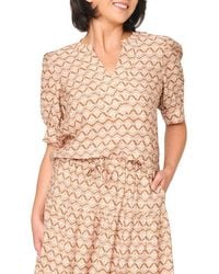 Gibsonlook - Notch Neck Pullover Top - Lyst