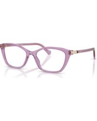 Swarovski - 52Mm Rectangle Optical Glasses - Lyst