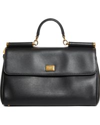 Dolce & Gabbana - My Sicily East/West Plongé Leather Top Handle Bag - Lyst