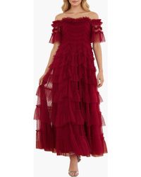 Needle & Thread - Aviana Off-Shoulder Gown - Lyst