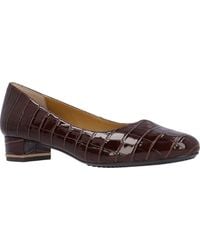 J. Reneé - Bambalina Croc Embossed Block Heel Pump - Lyst