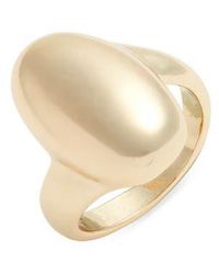 Open Edit - Oval Polished Statement Ring - Lyst