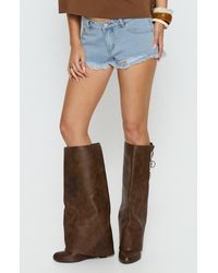Princess Polly - Posse Cutoff Denim Micro Shorts - Lyst