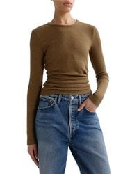 Agolde - Delphi Slim Fit Ribbed T-Shirt - Lyst