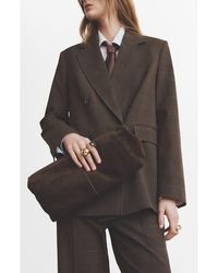Mango - Double Breasted Suit Jacket - Lyst