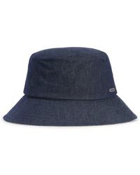 Barbour - Asker Water Resistant Waxed Denim Bucket Hat - Lyst