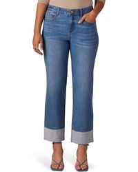 Wit & Wisdom - High Waist Cuff Hem Jeans - Lyst