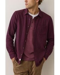 Marine Layer - Tahoe Plaid Flannel Button-Up Shirt - Lyst