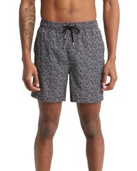 Stone Rose - Dice Print Swim Trunks - Lyst