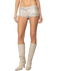 Edikted - Sequin Micro Shorts - Lyst