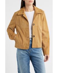 Bernardo - Crop Suede Jacket - Lyst