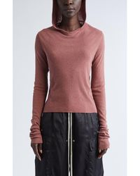 Rick Owens - Rib Crop Hoodie - Lyst