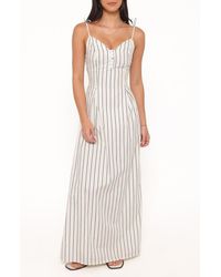 Petal & Pup - Jordin Striped Cotton Maxi Dress - Lyst