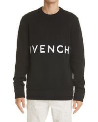 Givenchy - Intarsia Logo Cotton Sweater - Lyst