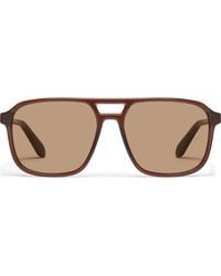 Quay - On The Fly 57Mm Aviator Sunglasses - Lyst