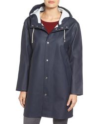 Stutterheim - Mosebacke Hooded Long Sleeve Raincoat - Lyst