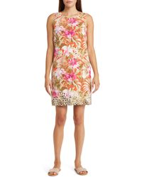 Tommy Bahama - Paradise Perfect Floral Sleeveless Silk Shift Dress - Lyst