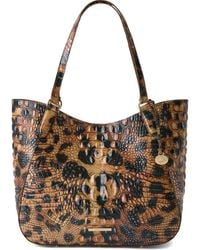 Brahmin - Aliza Croc Embossed Leather Tote - Lyst