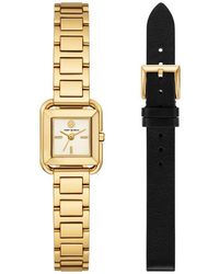 Tory Burch - The Small Kira Square Bracelet Watch Set, 18Mm X 18Mm - Lyst
