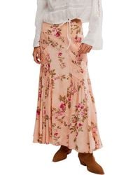 Free People - Rowan Floral Smocked Maxi Skirt - Lyst