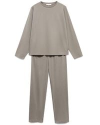 Mango - Plain Cotton Pajamas - Lyst
