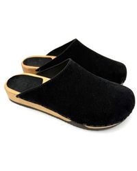 KUNSTEN - Ella Suede Clogs - Lyst
