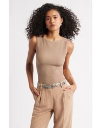 Open Edit - Luxe Sculpt Rib Sweater Tank - Lyst