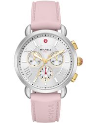 Michele - Sporty Sport Sail Chronograph Watch Head With Silicone Strap - Lyst