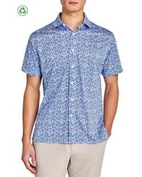 Con.struct - Regular Fit Clustered Floral Recycled Performance Golf Button-Down Shirt - Lyst