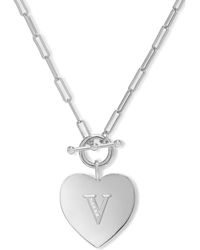 Melinda Maria - Love Letters Initial Heart Medallion Necklace - Lyst