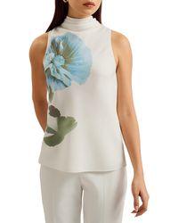 Ted Baker - Setsuko Floral Sleeveless Top - Lyst