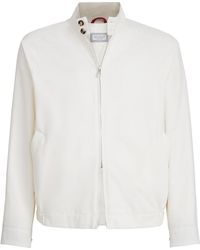 Brunello Cucinelli - Gabardine Outerwear Jacket - Lyst