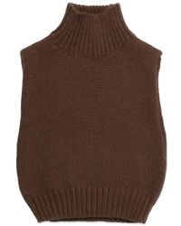 DELUC - George Sleeveless Mock Neck Sweater - Lyst