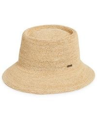 Brixton - Ellee Straw Packable Bucket Hat - Lyst