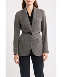 Anne Klein - One-Button Belted Blazer - Lyst