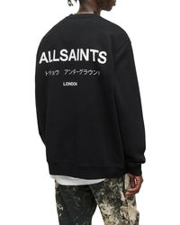 AllSaints - Underground Logo Organic Cotton Graphic Sweatshirt - Lyst