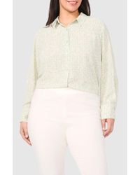 Halogen® - Print Button-Up Shirt - Lyst