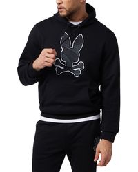 Psycho Bunny - Lenox Bunny Appliqué Polo Pullover Hoodie - Lyst