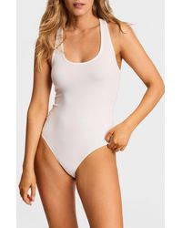 Commando - Better Than Basic Rib Racerback Tank Bodysuit - Lyst