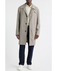 BOSS - Clark Plaid Coat - Lyst