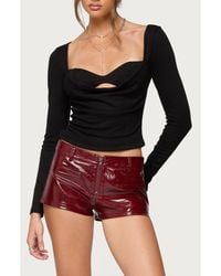 Edikted - Oaklyn Layered Long Sleeve Crop Top - Lyst