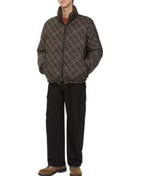 Burberry - Reversible Check Snowdon Puffer Jacket - Lyst