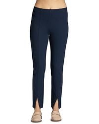 Apny - Split Hem Pull-On Crop Slim Pants - Lyst