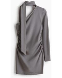 H&M - Draped One-Shoulder Dress - Lyst