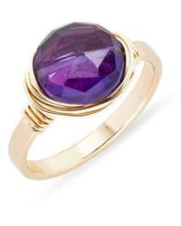 Nashelle - Semiprecious Stone Wire-Wrapped Ring - Lyst