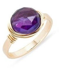 Nashelle - Semiprecious Stone Wire-Wrapped Ring - Lyst