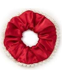 OLAH - Pearl Glaze Silk Scrunchie - Lyst